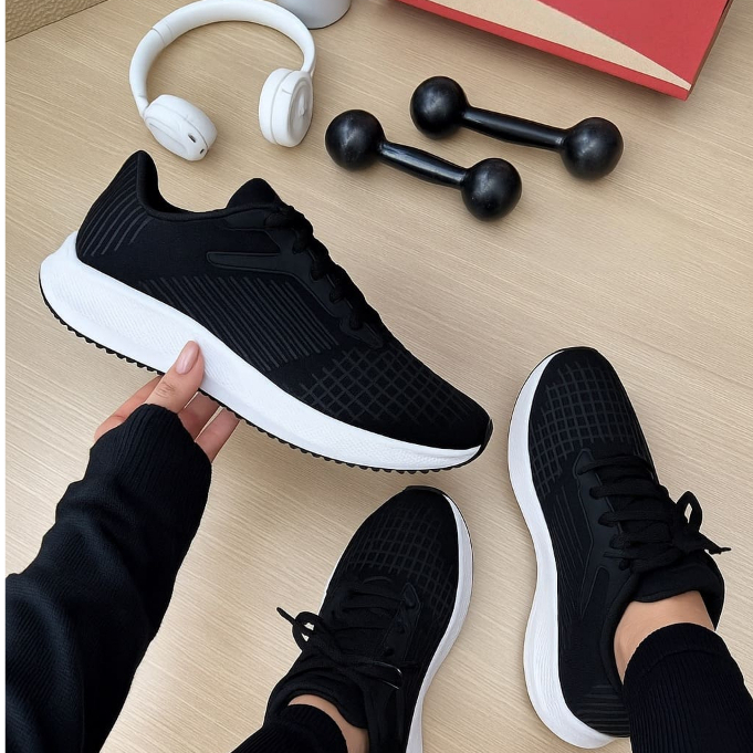TÊNIS FEMININO E MASCULINO PARA ACADEMIA CORRIDA DIA A DIA TRABALHO CONFORTÁVEL CASUAL