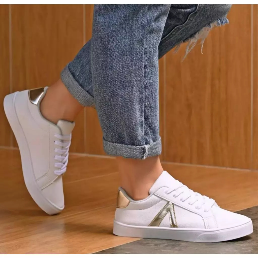 tênis clássico casual blogueira ar livre caminhada,