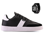 Tenis Casual Masculino Adulto Classico Basico Light Original + Relogio Digital