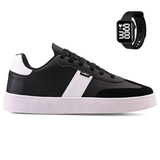 Tenis Casual Masculino Adulto Classico Basico Light Original + Relogio Digital