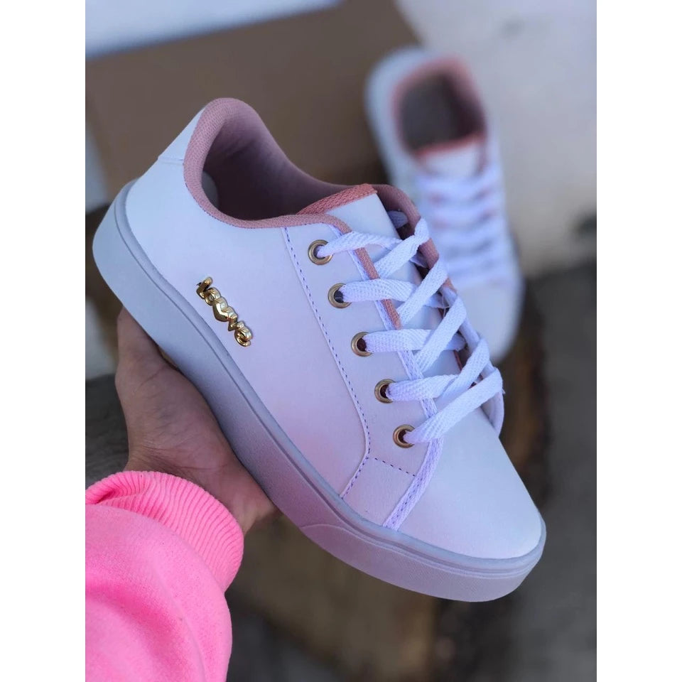 Tenis feminino sapatenis casual LV