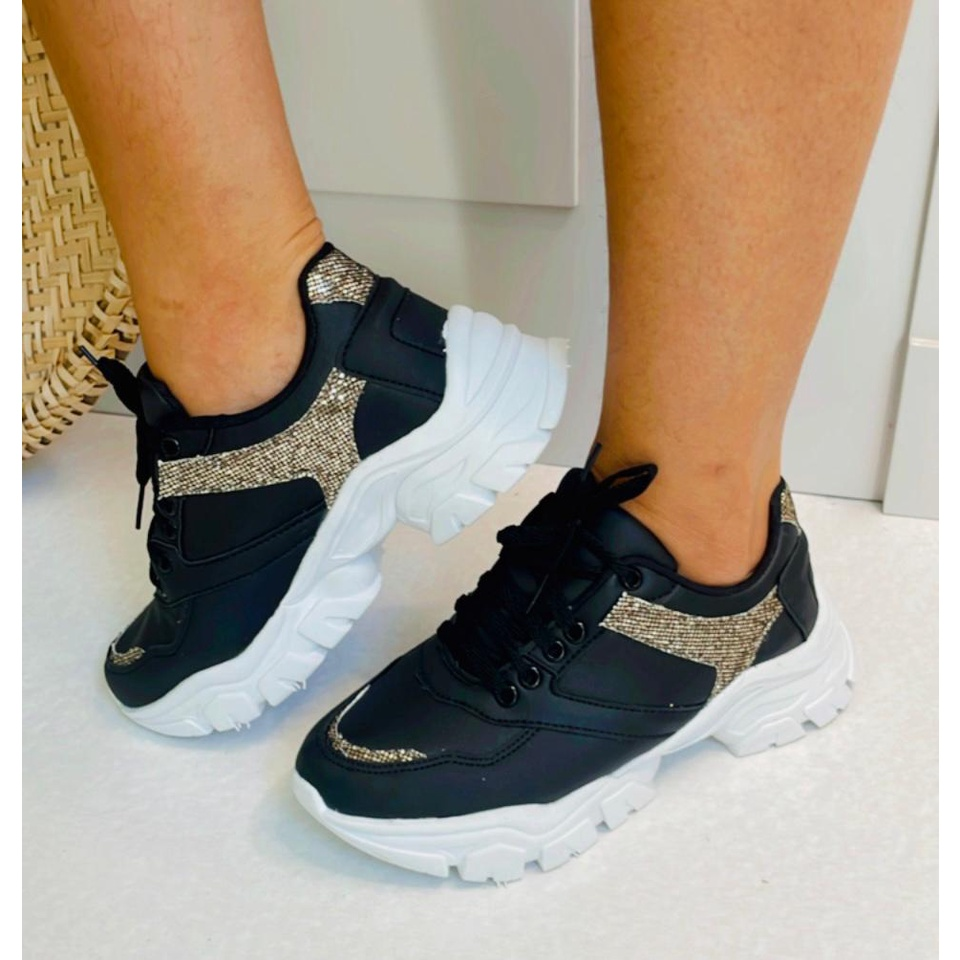 Tênis Feminino Chunky Sneaker Colors Plataforma Original Direto Da Fábrica Promoção Envio Imediato