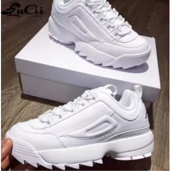 Tênis Disruptorll Branco Casual Masculino e Feminino Academia - Super Promoção