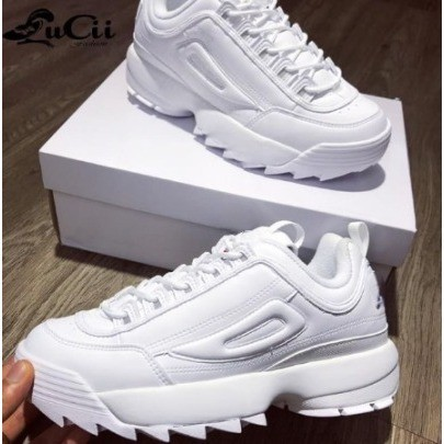 Tênis Disruptorll Branco Casual Masculino e Feminino Academia - Super Promoção