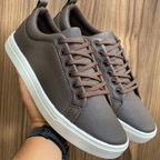 Tênis Sapatênis Masculino Casual Trabalho Estiloso Dia a Dia Urban Couro Qualidade Promoção