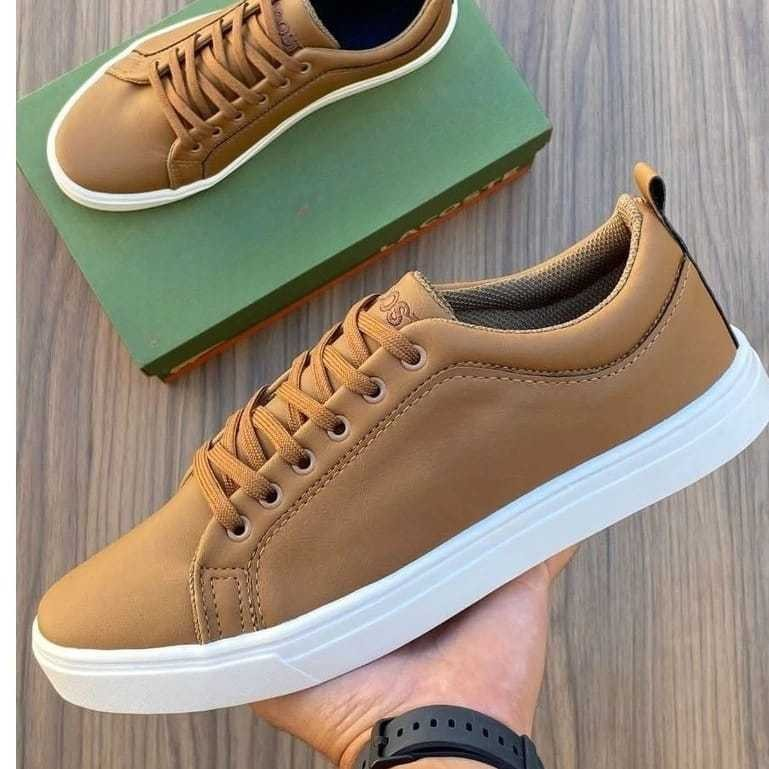 Tênis Sapatênis Masculino Casual Trabalho Estiloso Dia a Dia Urban Couro Qualidade Promoção