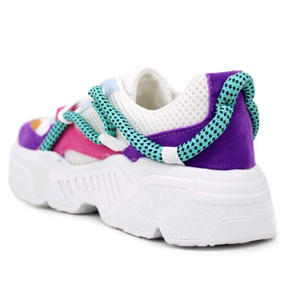 Tênis Feminino Chunky Sneaker Colorido Virginia