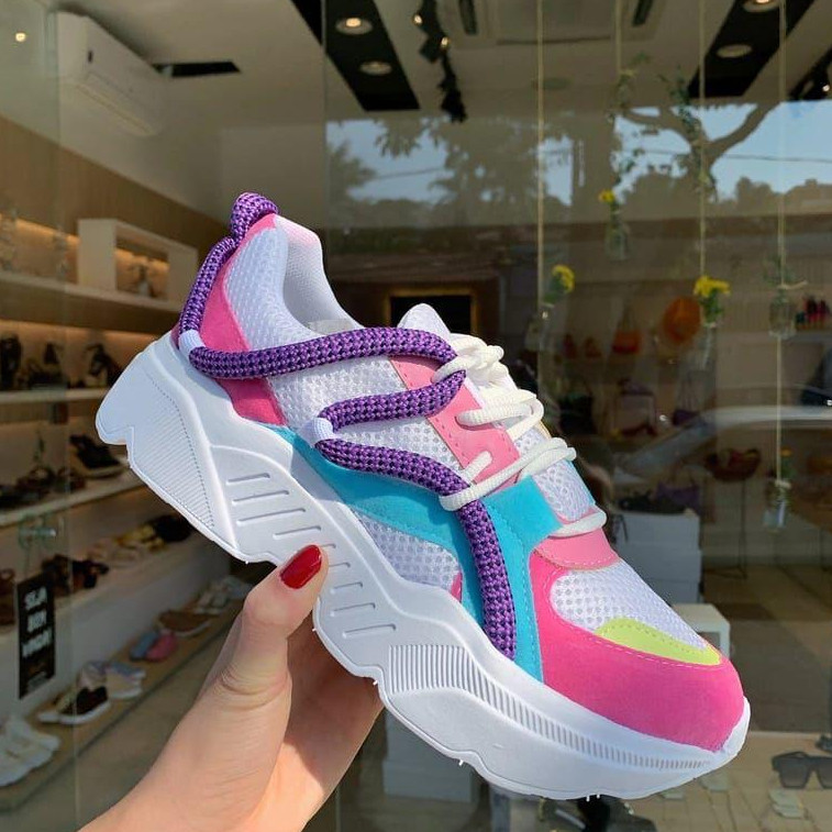 Tênis Feminino Chunky Sneaker Colorido Virginia